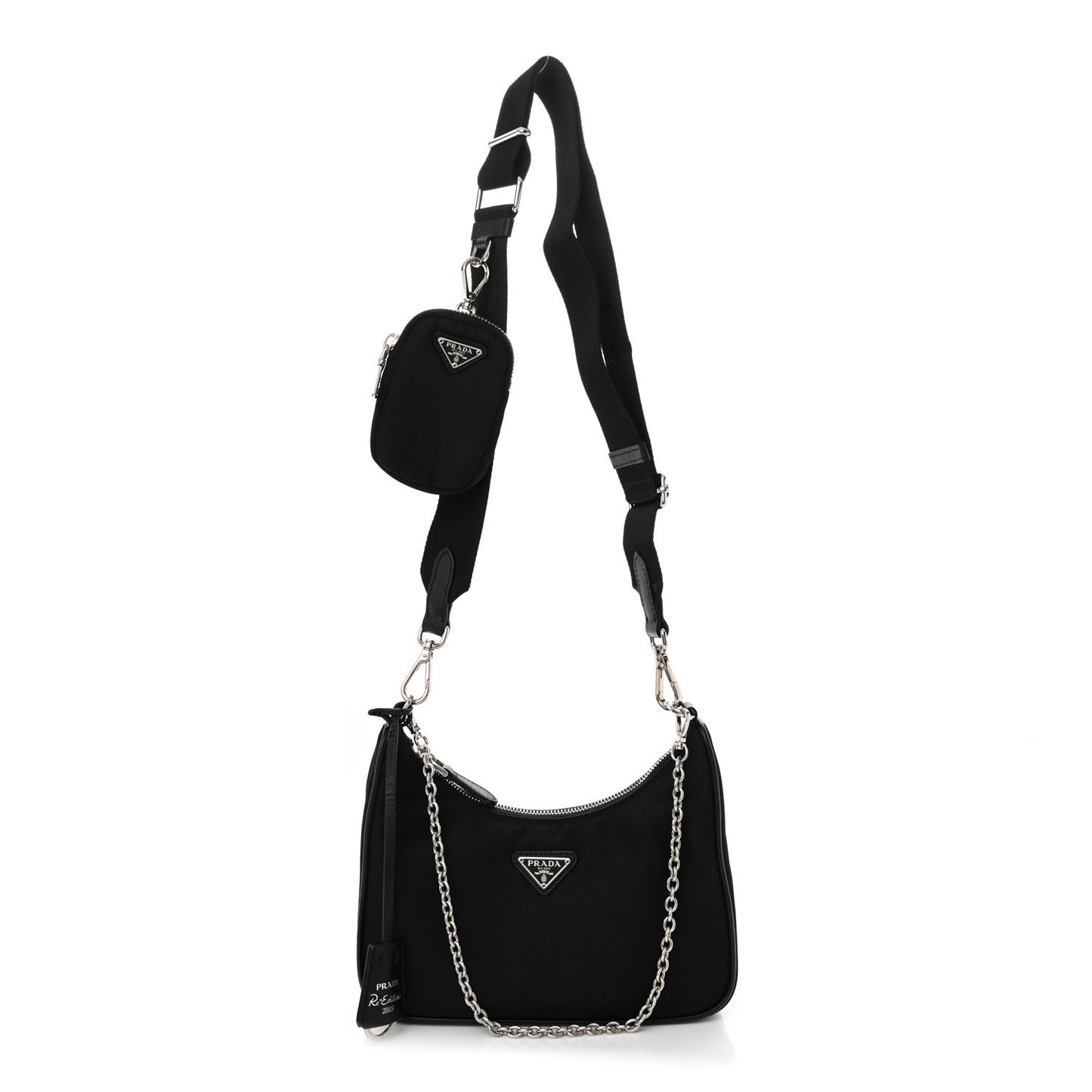 Nylon Re-Edition 2005 Shoulder Bag Black