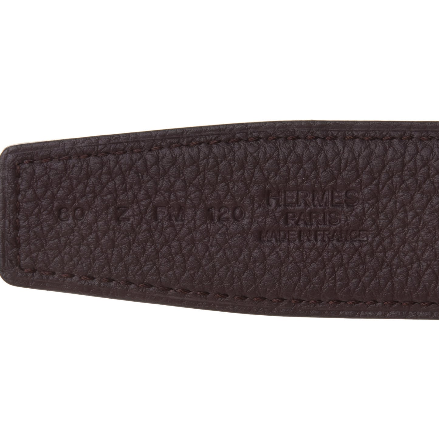 Box Togo 32mm Au Carre H Belt 80 Black Chocolate