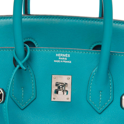 Hermes Swift Birkin 25 Turquoise 8 of 10