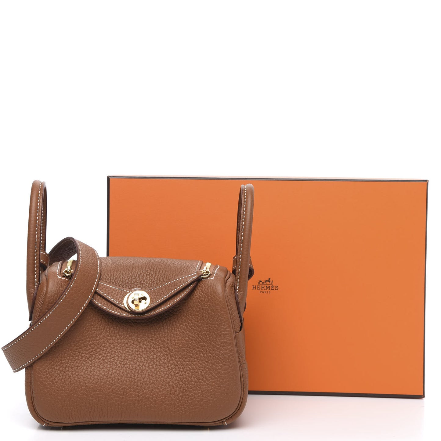 Taurillon Clemence Mini Lindy 20 Gold