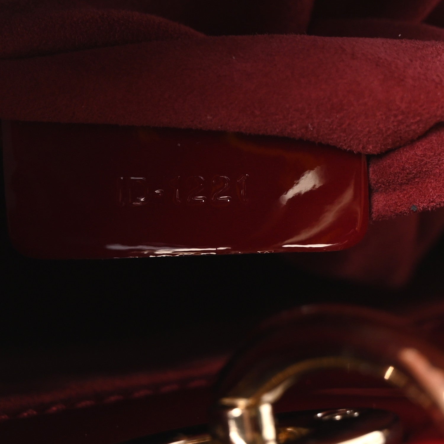 Christian Dior Patent Cannage Small Lady Dior Cherry Red 6 of 9