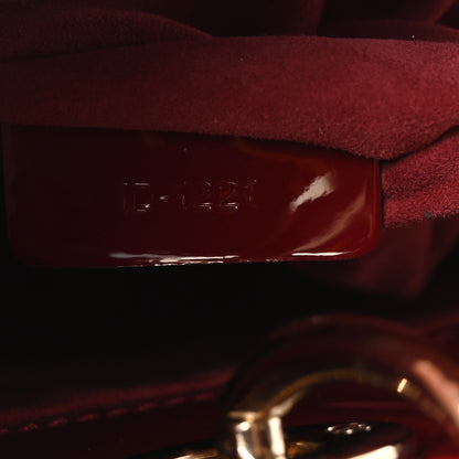 Christian Dior Patent Cannage Small Lady Dior Cherry Red 6 of 9