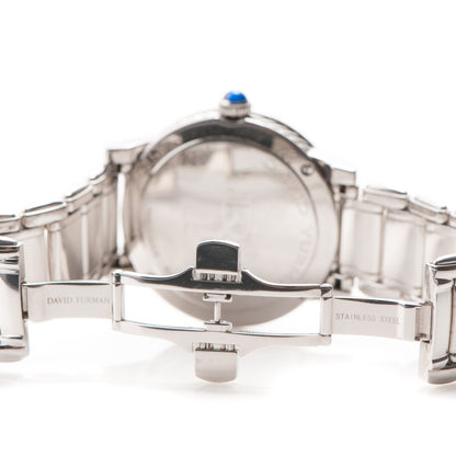 David Yurman Stainless Steel Diamond Bezel Mother of Pearl 38mm Classic Quartz Watch 7 of 9