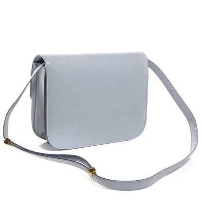 Celine Smooth Calfskin Medium Classic Box Flap Bag Powder Blue 3 of 10