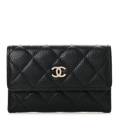 Chanel Caviar Quilted Flap Card Holder Black 1 of 9