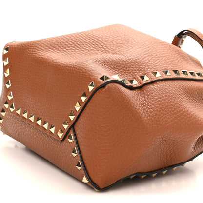 Valentino Garavani Grained Calfskin Rockstud Small Bucket Bag Selleria 9 of 9