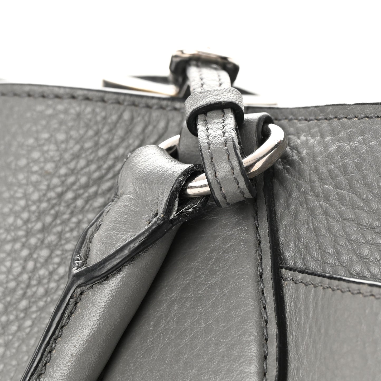 Vitello Daino Side Pocket Tote Marmo
