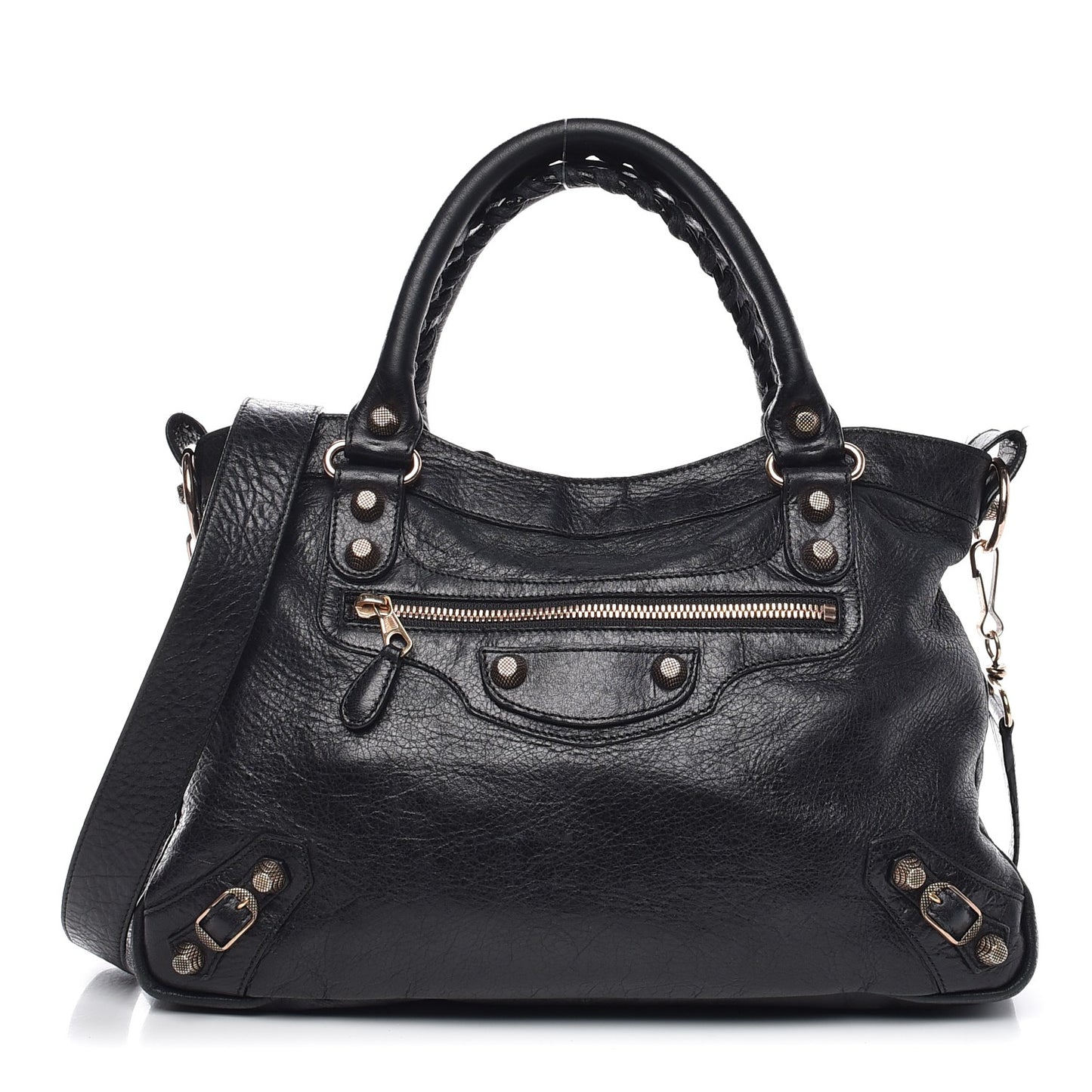 Agneau Giant 12 Rose Gold Hardware Town Black