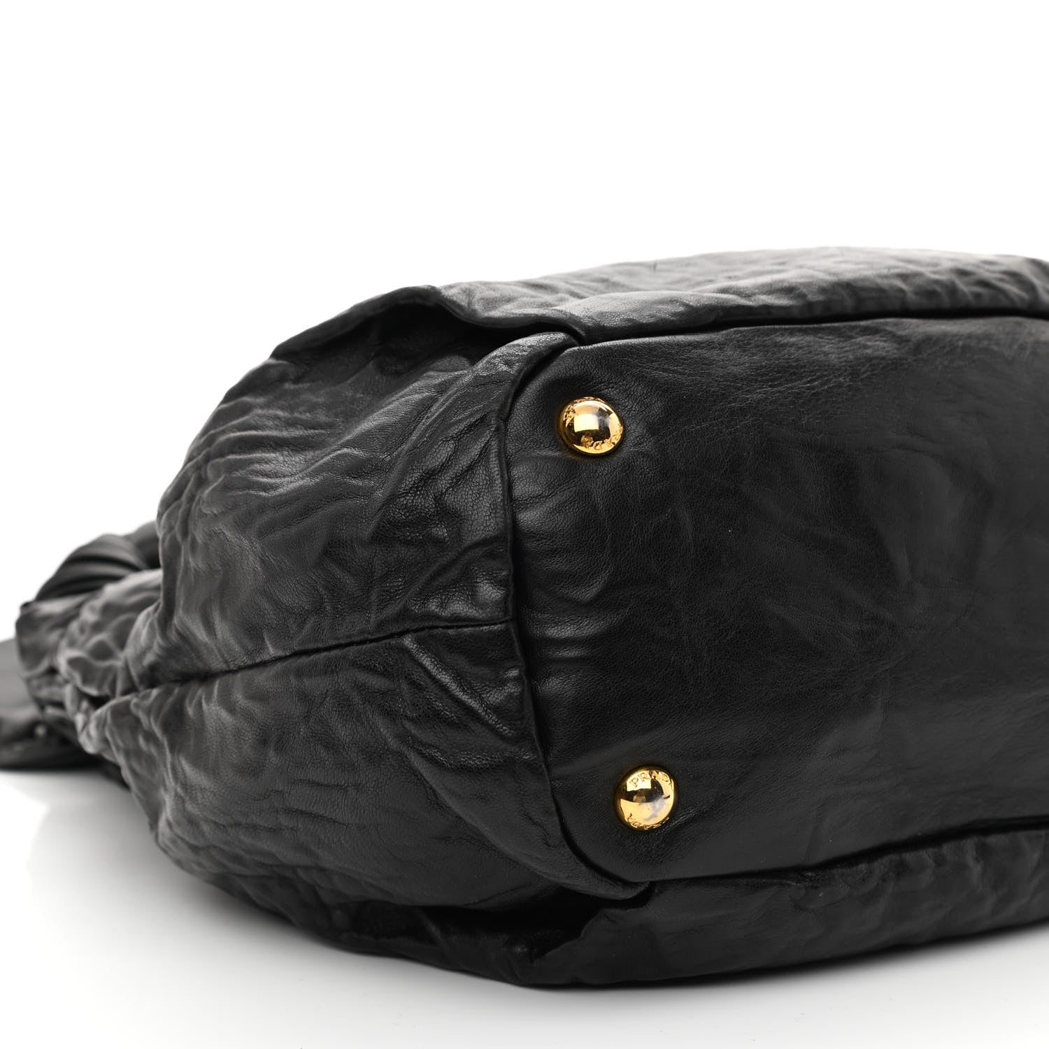 Prada Nappa Antique Bow Tote Black 8 of 9