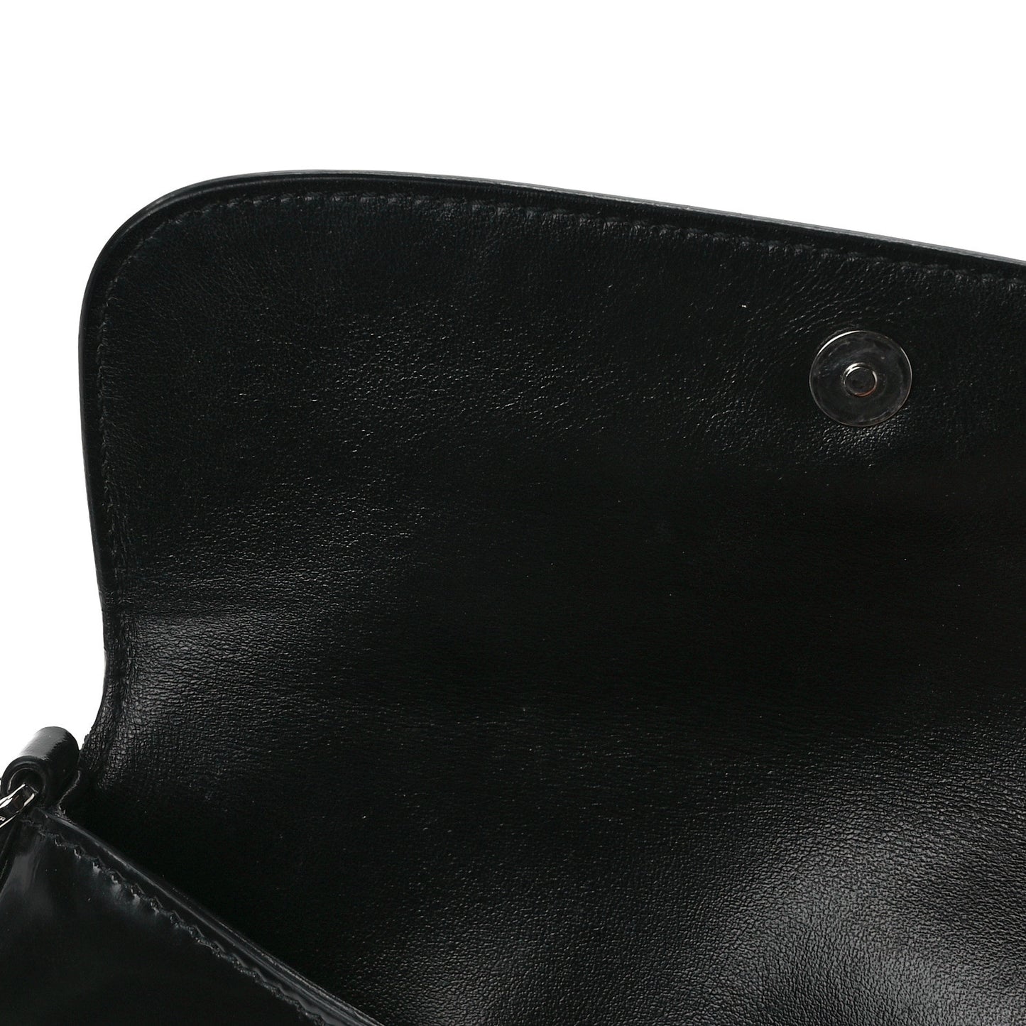 Spazzolato Cleo Flap Shoulder Bag Black