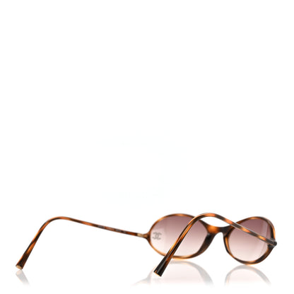 Chanel Acetate Crystal CC Oval Sunglasses 5044-B Tortoise 5 of 8