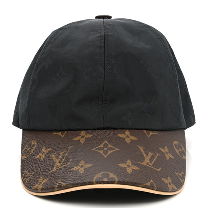 Louis Vuitton Polyester Silk Monogram LV Get Ready Cap M Black 3 of 9