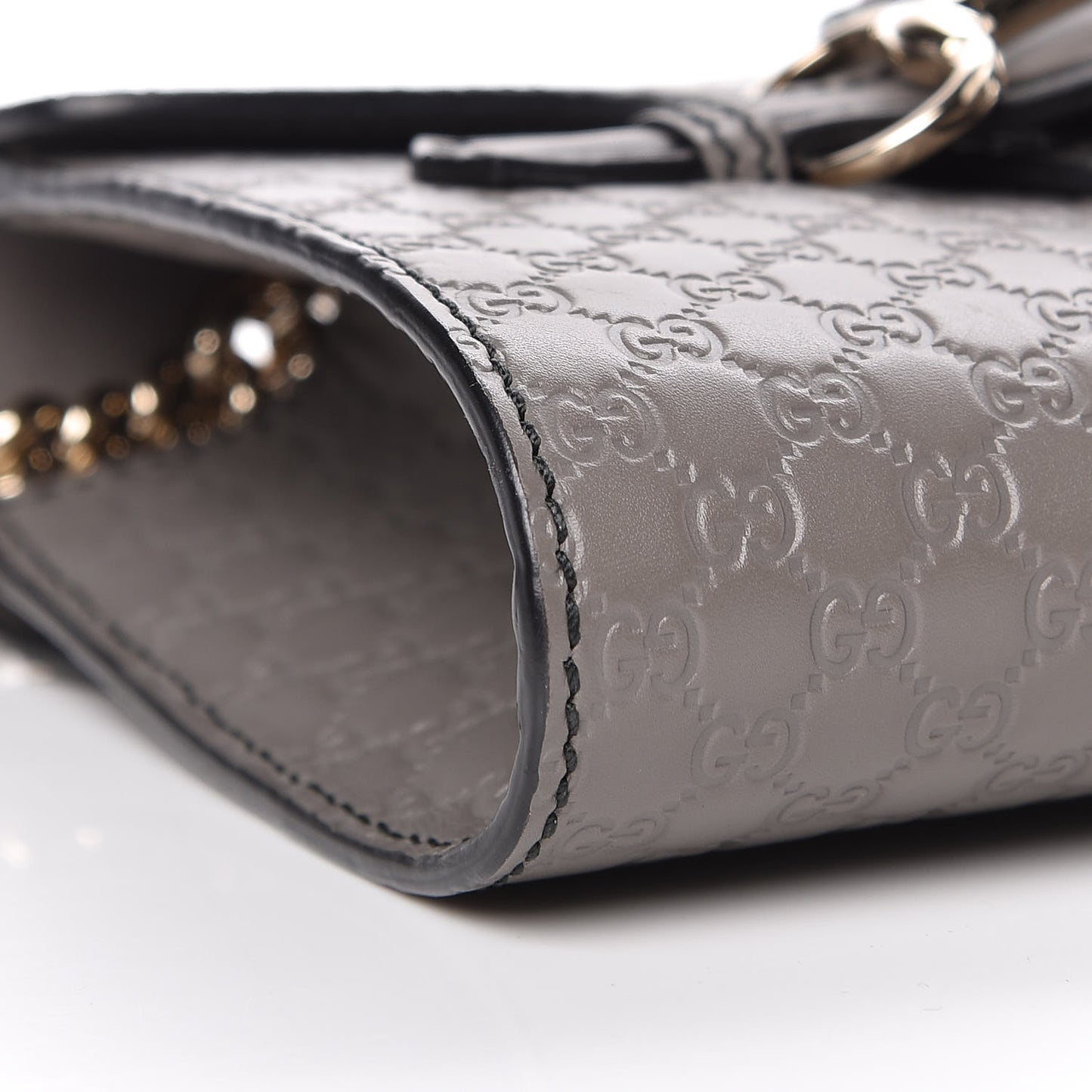 Soft Microguccissima Mini Emily Chain Shoulder Bag Loess
