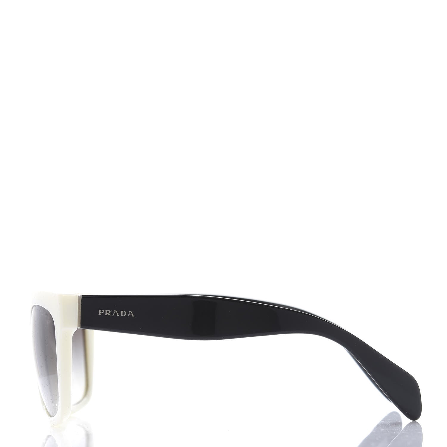 Prada Sunglasses SPR 07P Black White 3 of 8