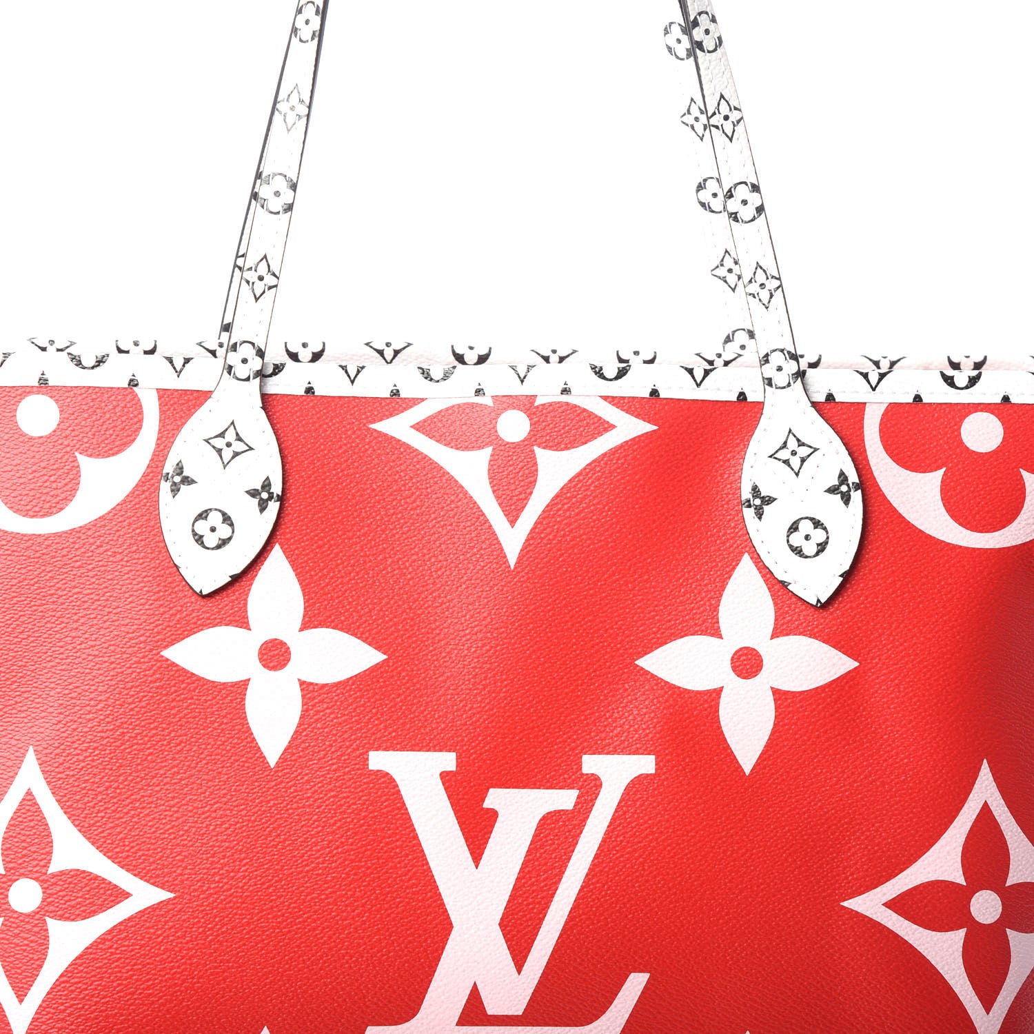 Louis Vuitton Monogram Giant Neverfull MM Rouge 7 of 9
