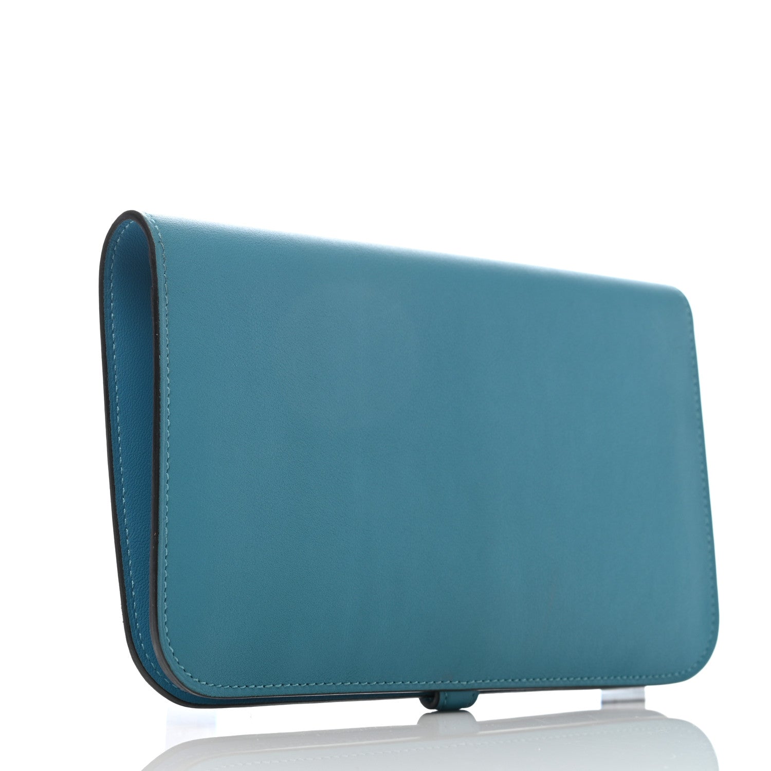 Hermes Swift Dogon Duo Wallet Turquoise 3 of 10