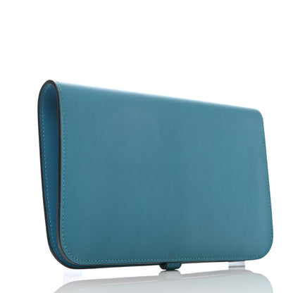 Hermes Swift Dogon Duo Wallet Turquoise 3 of 10