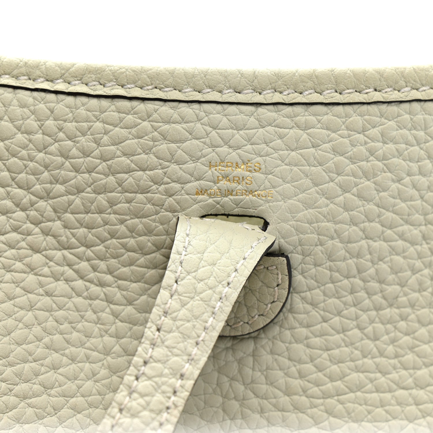 Hermes Taurillon Clemence Evelyne TPM Gris Neve 6 of 11