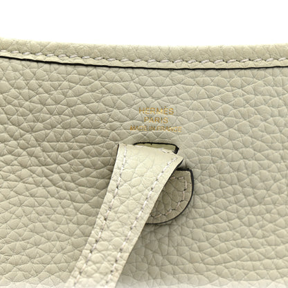 Hermes Taurillon Clemence Evelyne TPM Gris Neve 6 of 11