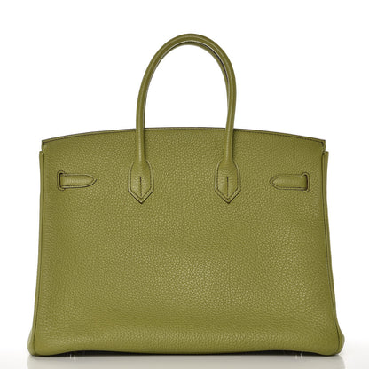 Hermes Togo Birkin 35 Vert Anis 4 of 31