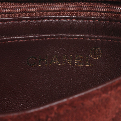 Chanel Suede Quilted Mini Flap Bordeaux 9 of 11