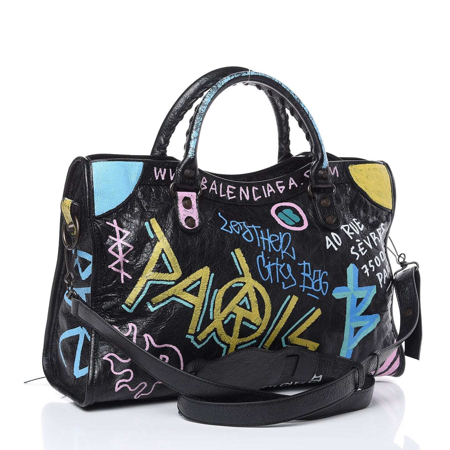 Agneau Graffiti All Over Classic Hardware City Black Multicolor