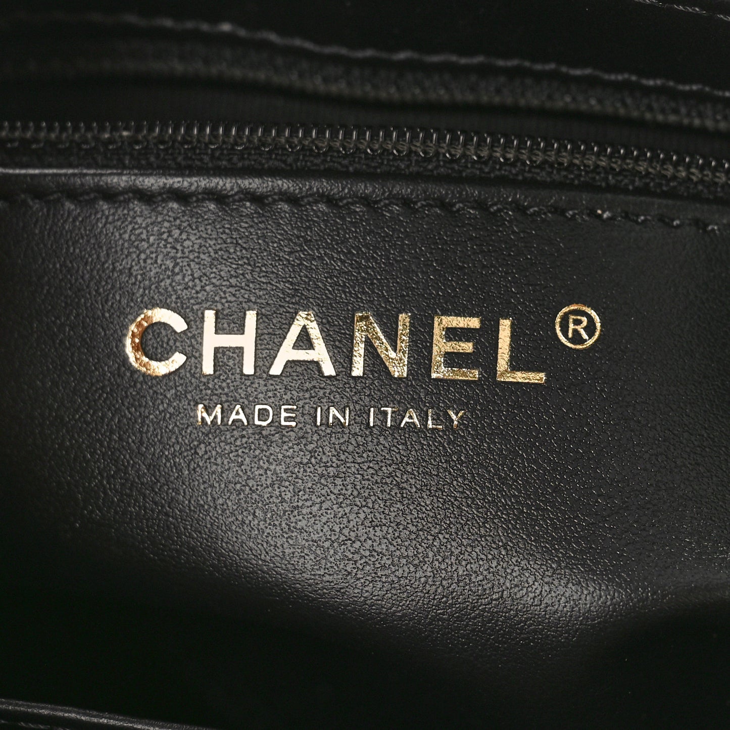 Shiny Aged Calfskin Quilted Nano Kelly Shopper Black
