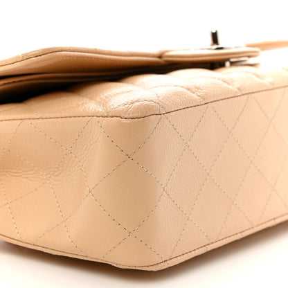 Chanel Caviar Quilted Medium Double Flap Beige 9 of 10