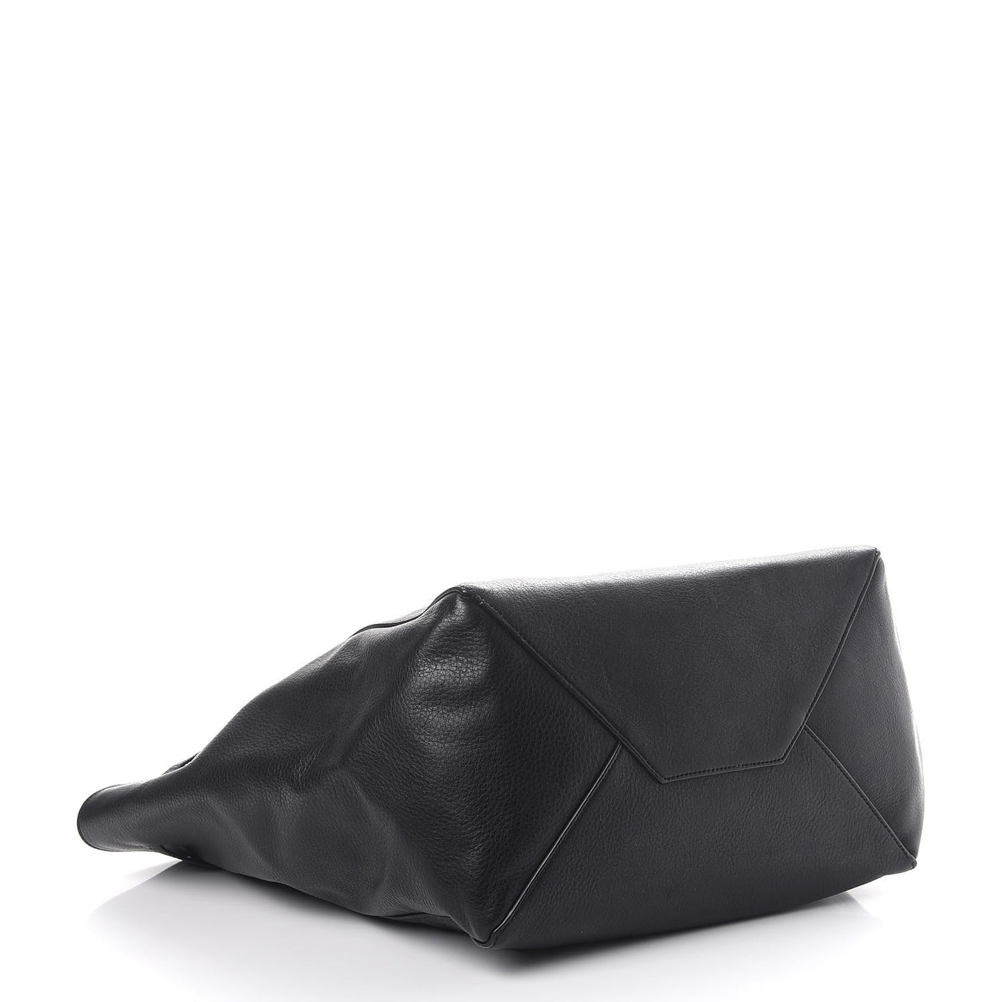 Soft Grained Calfskin Small Belt Cabas Phantom Black