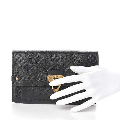 Louis Vuitton Empreinte Vavin Chain Wallet Black 2 of 6