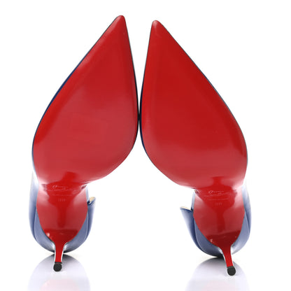 Christian Louboutin Patent Iriza 100 Pumps 38 Neptune 5 of 9