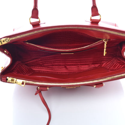 Prada Saffiano Medium Galleria Double Zip Tote Fuoco 8 of 20
