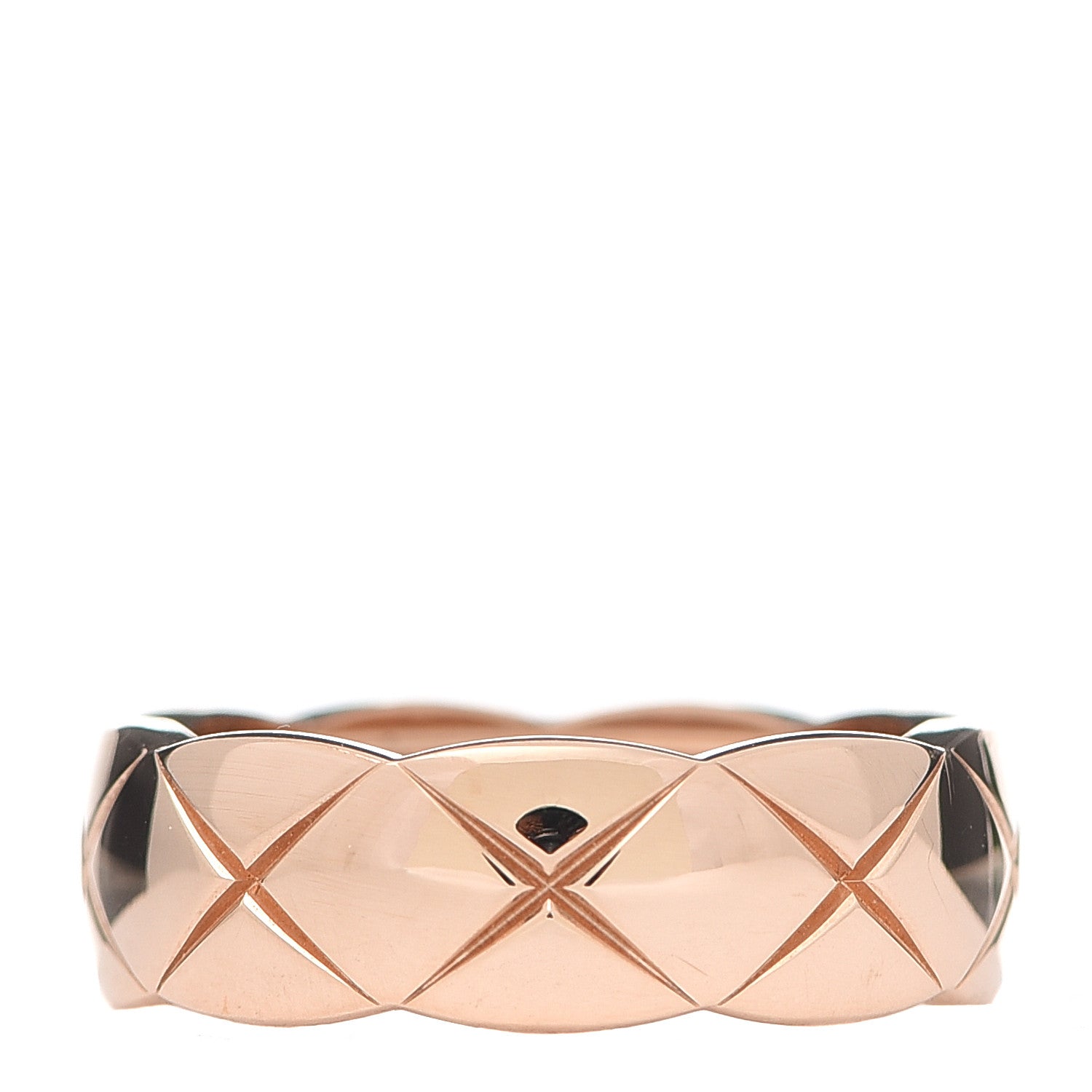 Chanel 18K Beige Gold Small Coco Crush Ring 54 6.75 1 of 6