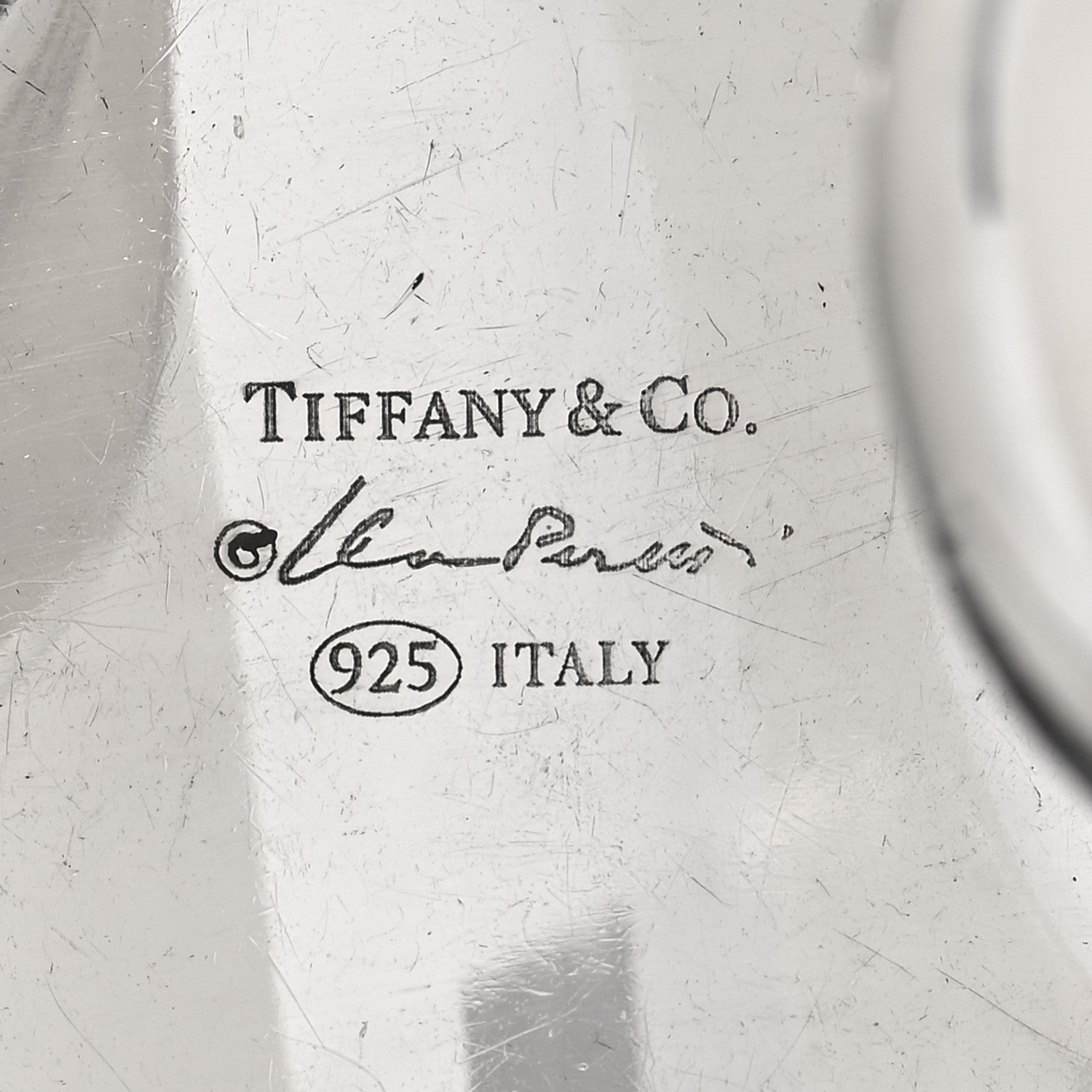 Tiffany Sterling Silver Small Elsa Peretti Right Wrist Bone Cuff Bracelet 4 of 6