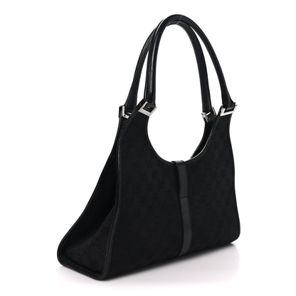 Gucci Monogram Jackie Shoulder Bag Black 3 of 11