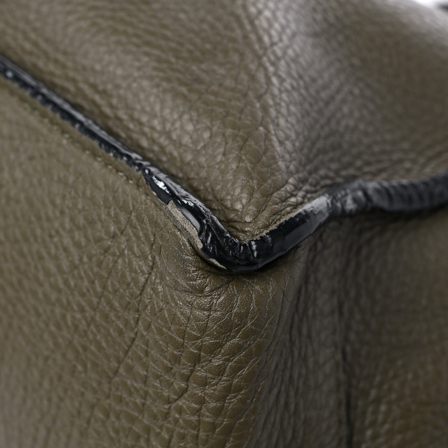 Grained Calfskin To Be Cool Tote Khaki