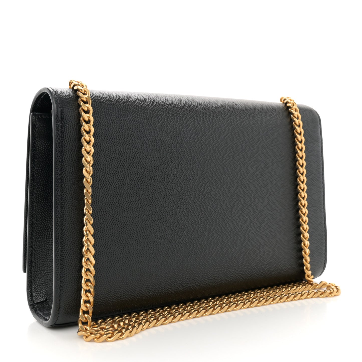 Grain De Poudre Medium Classic Monogram Kate Satchel Black