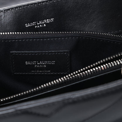 Saint Laurent Calfskin Y Quilted Monogram Medium Loulou Chain Satchel Black 7 of 15