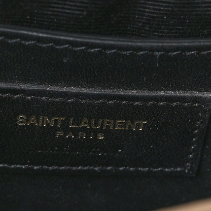 Saint Laurent Grain De Poudre Small Monogram Kate Satchel Dark Beige 6 of 8