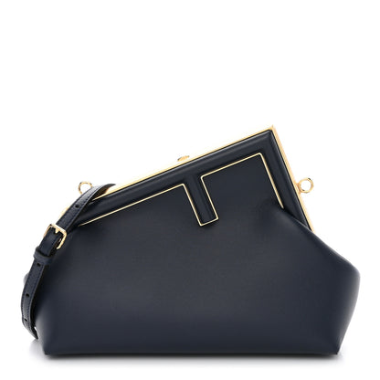 Fendi Shiny Nappa Medium Fendi First Dark Blue 1 of 10