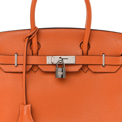 Hermes Taurillon Clemence Birkin 30 Potiron 8 of 12