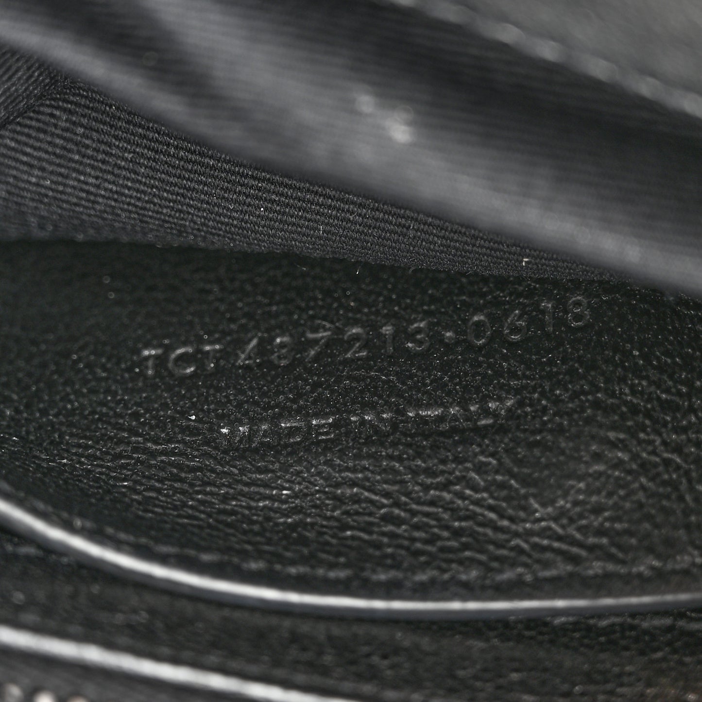 Sheepskin Matelasse Chevron Monogram Medium College Bag Black