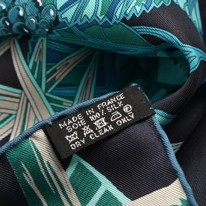 Hermes Silk Mythes Et Metamorphoses Scarf 90 Marine Turquoise Vert 6 of 6