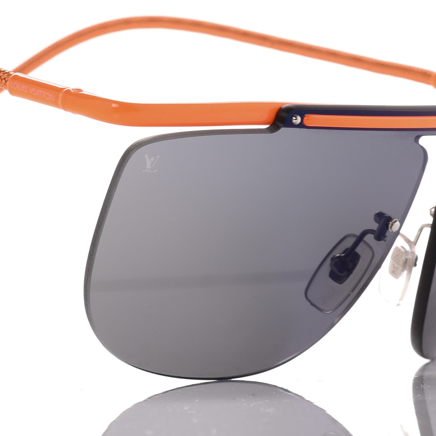 Louis Vuitton Mirrored Dave Sunglasses Z0574U Orange 7 of 10
