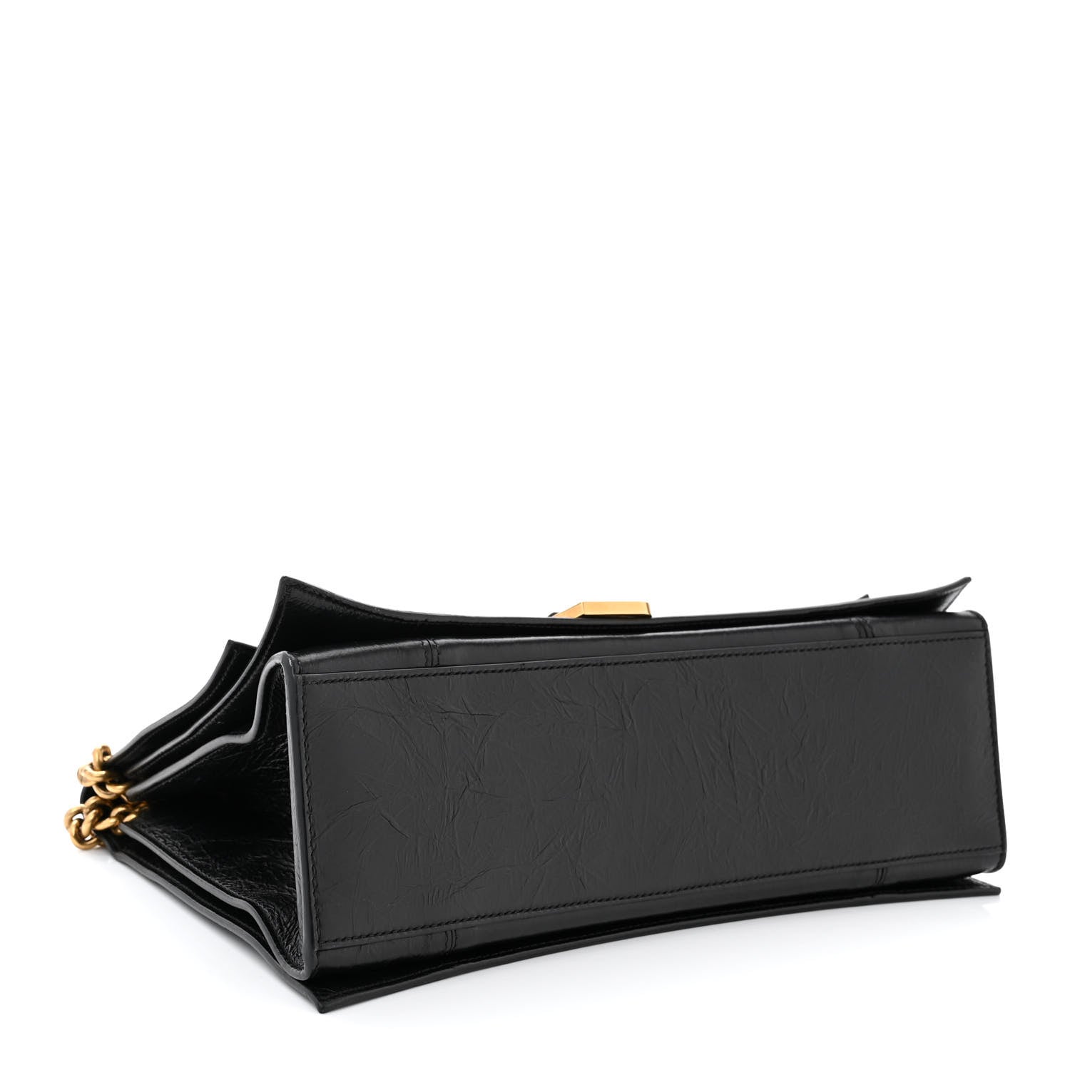 Balenciaga Crushed Calfskin Medium Crush Chain Bag Black 4 of 10
