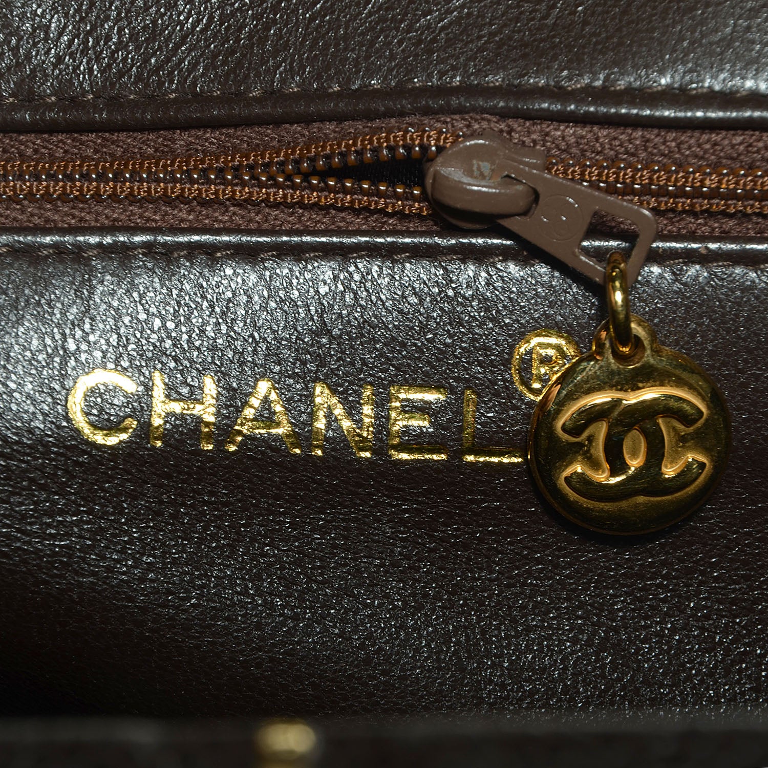 Chanel Caviar Quilted Frame Evening Bag Dark Brown 6 of 7