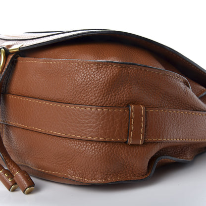 Chloe Calfskin Medium Marcie Round Crossbody Bag Tan 6 of 7