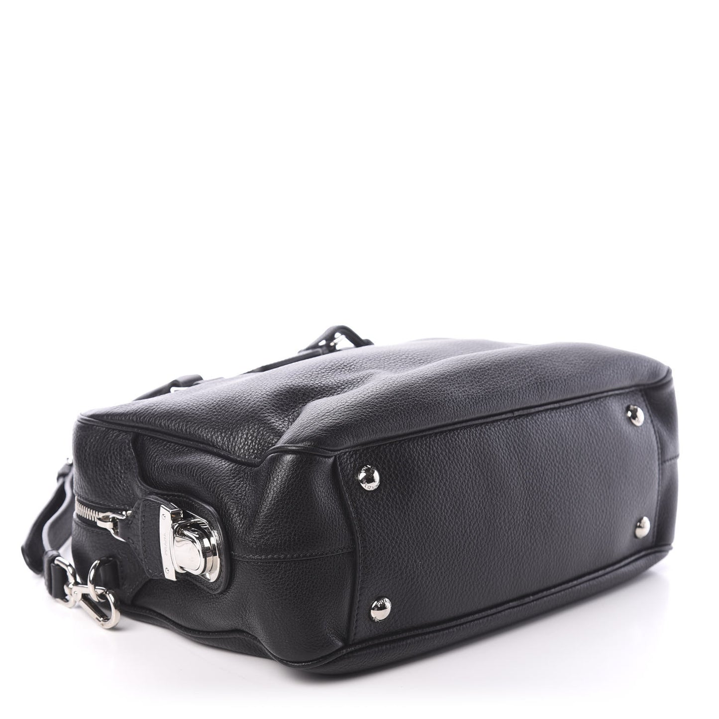 Vitello Daino Satchel Black