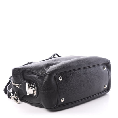 Prada Vitello Daino Satchel Black 7 of 11