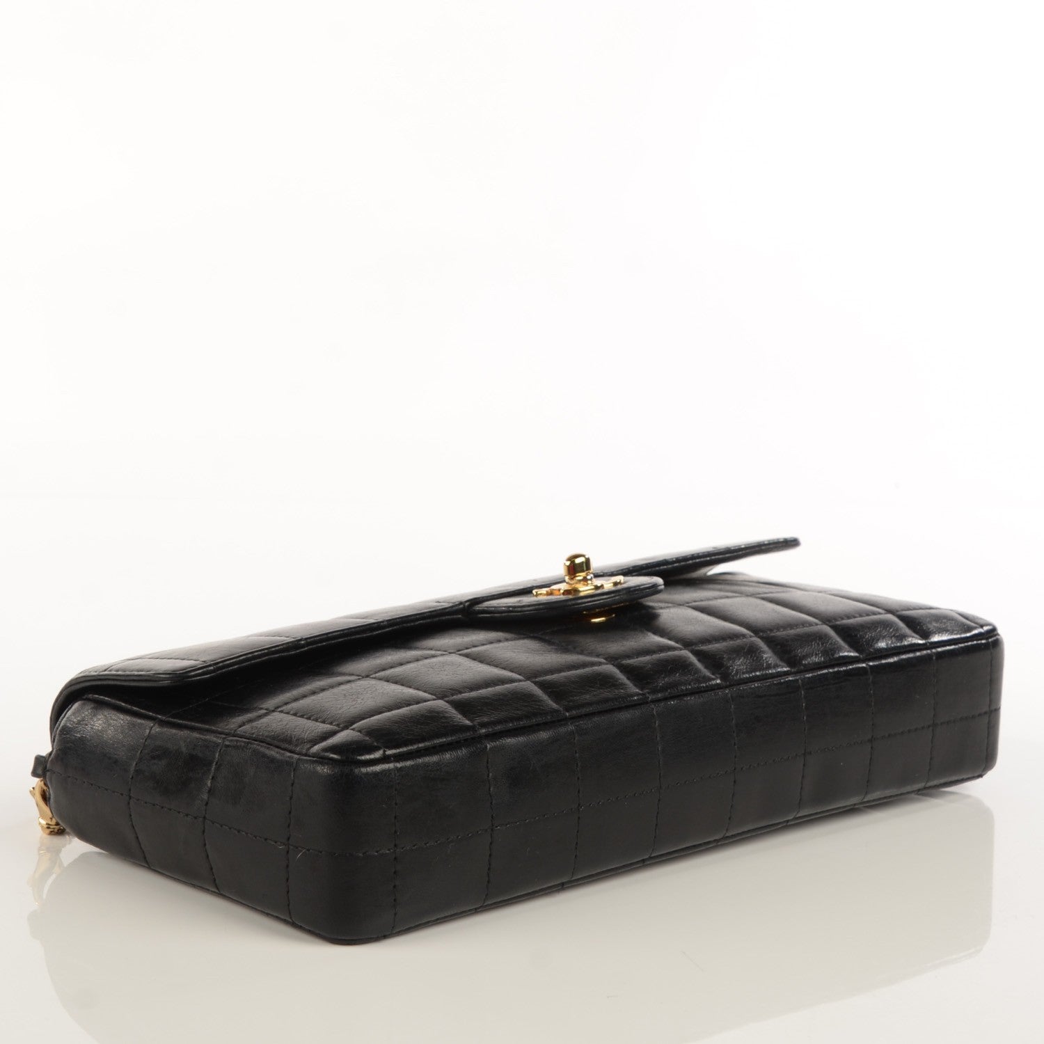 Chanel Lambskin East West Chocolate Bar Flap Black 4 of 9